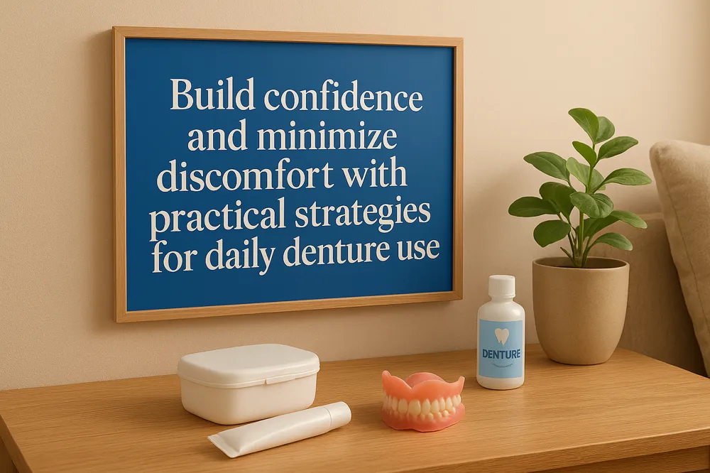 Build confidence and minimize discomfort with practical strategies for daily denture use.