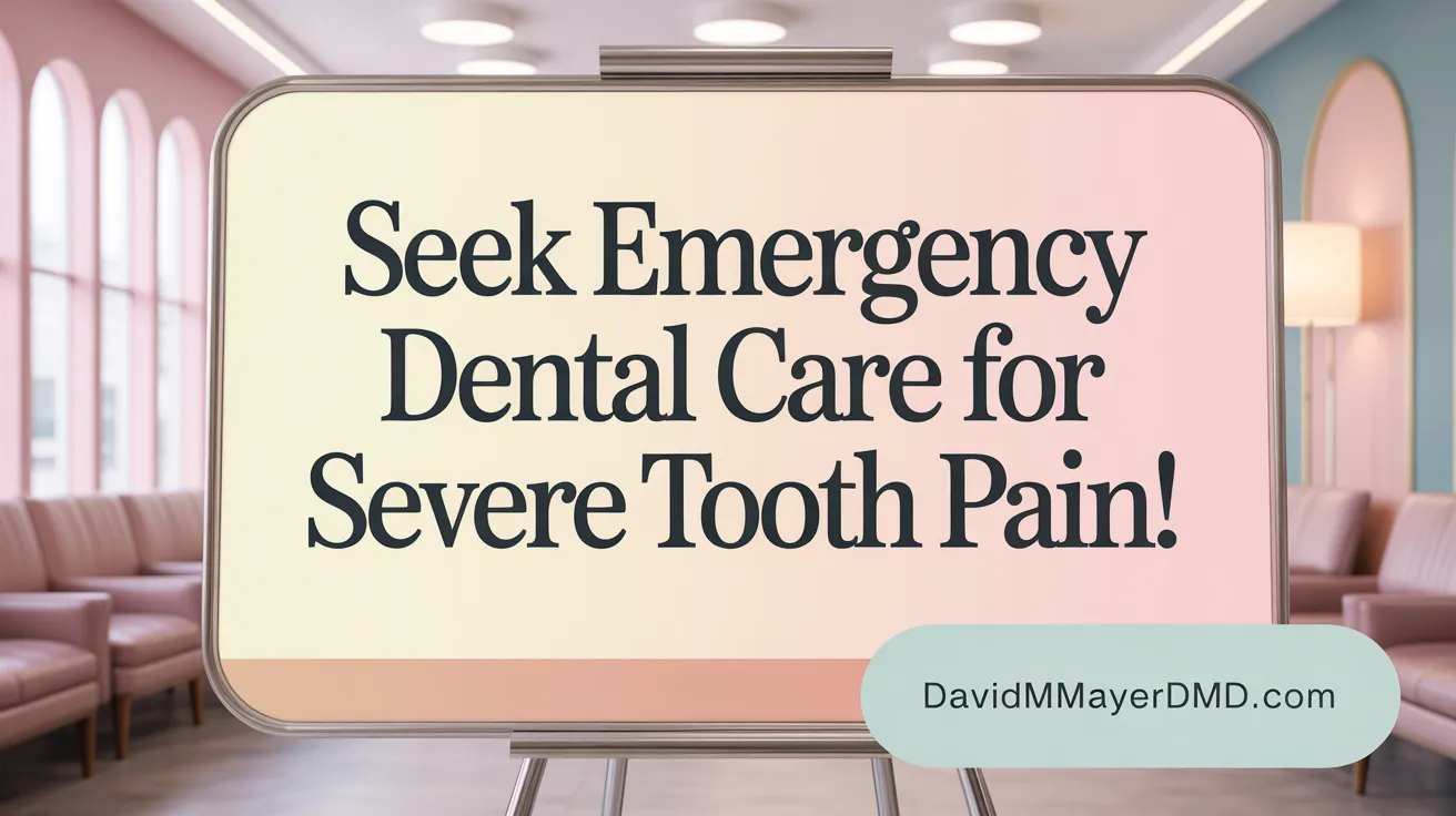 Seek Emergency Dental Care for Severe Tooth Pain!