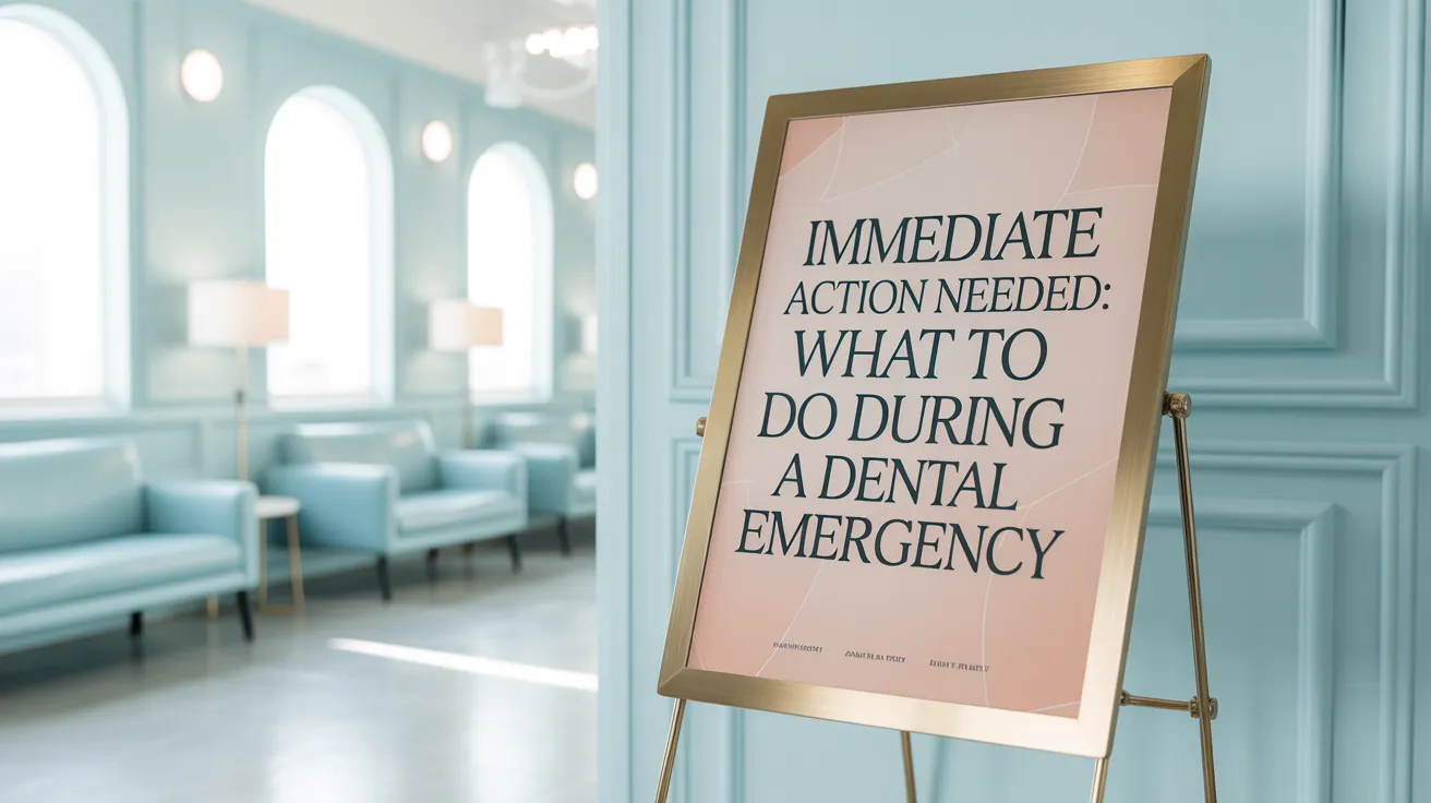Immediate Action Needed: What to Do During a Dental Emergency