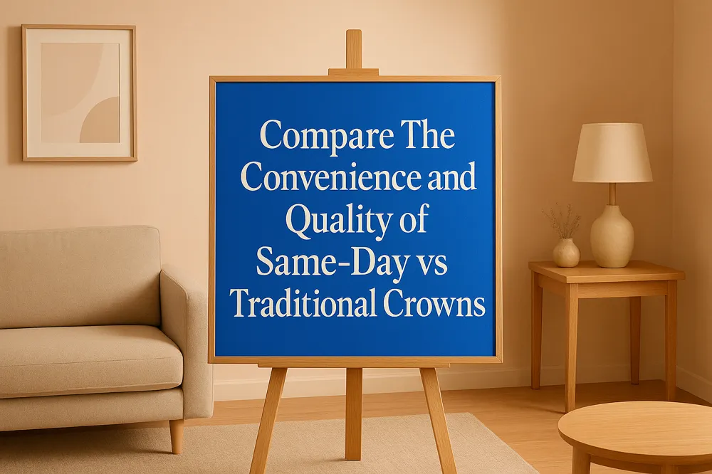 Compare The Convenience and Quality of Same-Day vs Traditional Crowns