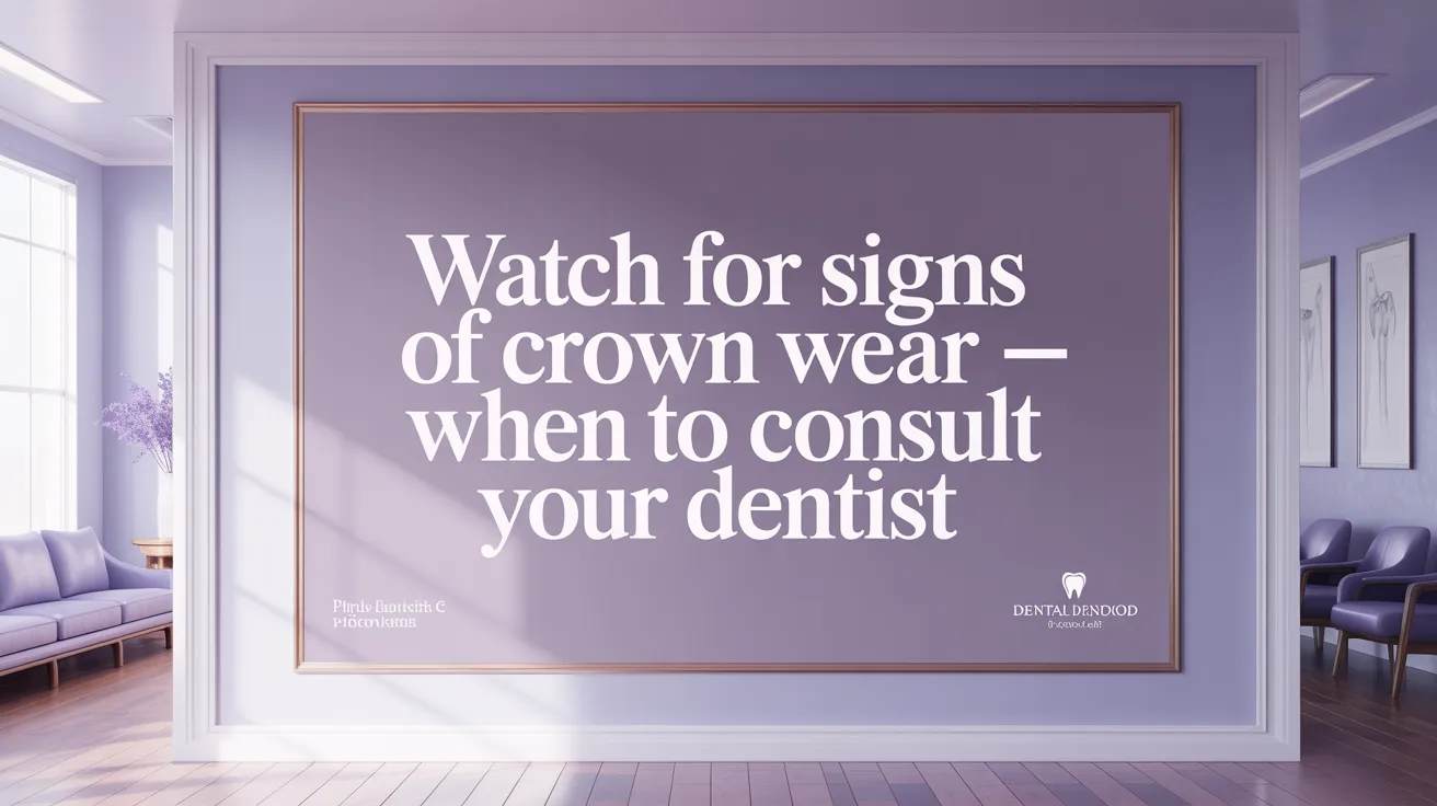Watch for Signs of Crown Wear — When to Consult Your Dentist