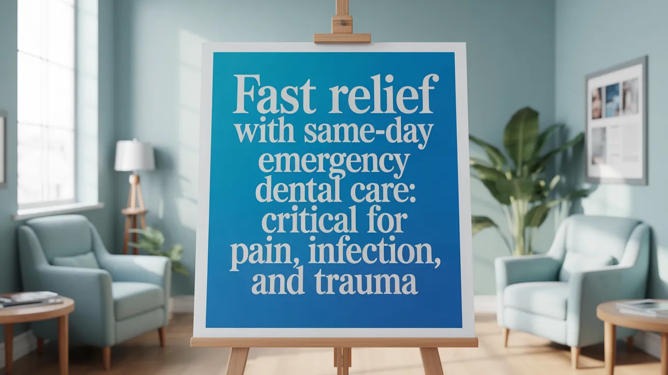 Fast Relief with Same-Day Emergency Dental Care: Critical for Pain, Infection, and Trauma