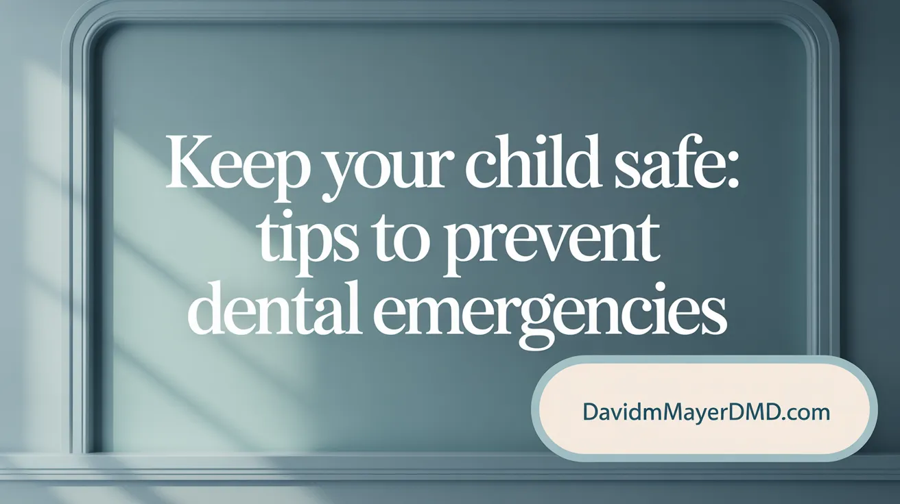 Keep Your Child Safe: Tips to Prevent Dental Emergencies