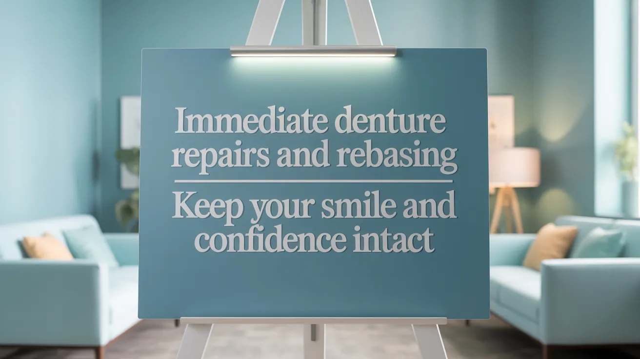 Immediate Denture Repairs and Rebasing — Keep Your Smile and Confidence Intact