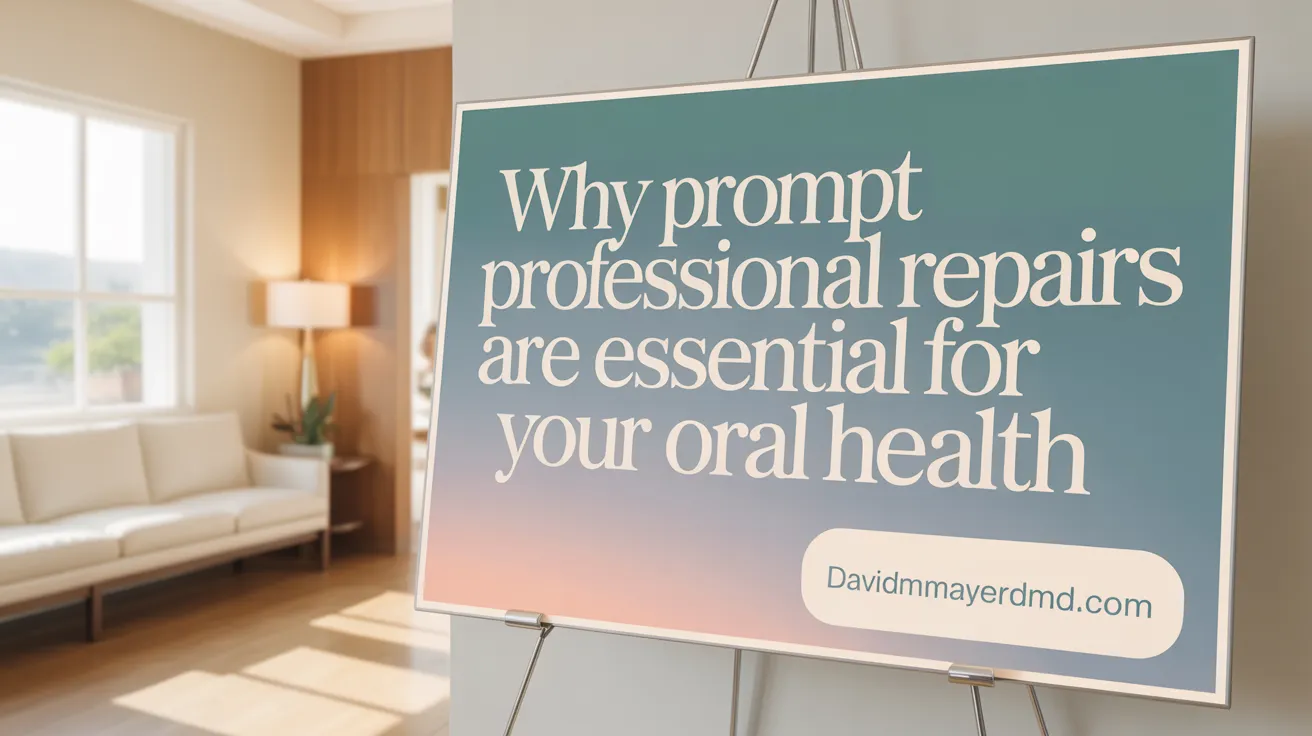 Why Prompt Professional Repairs Are Essential for Your Oral Health