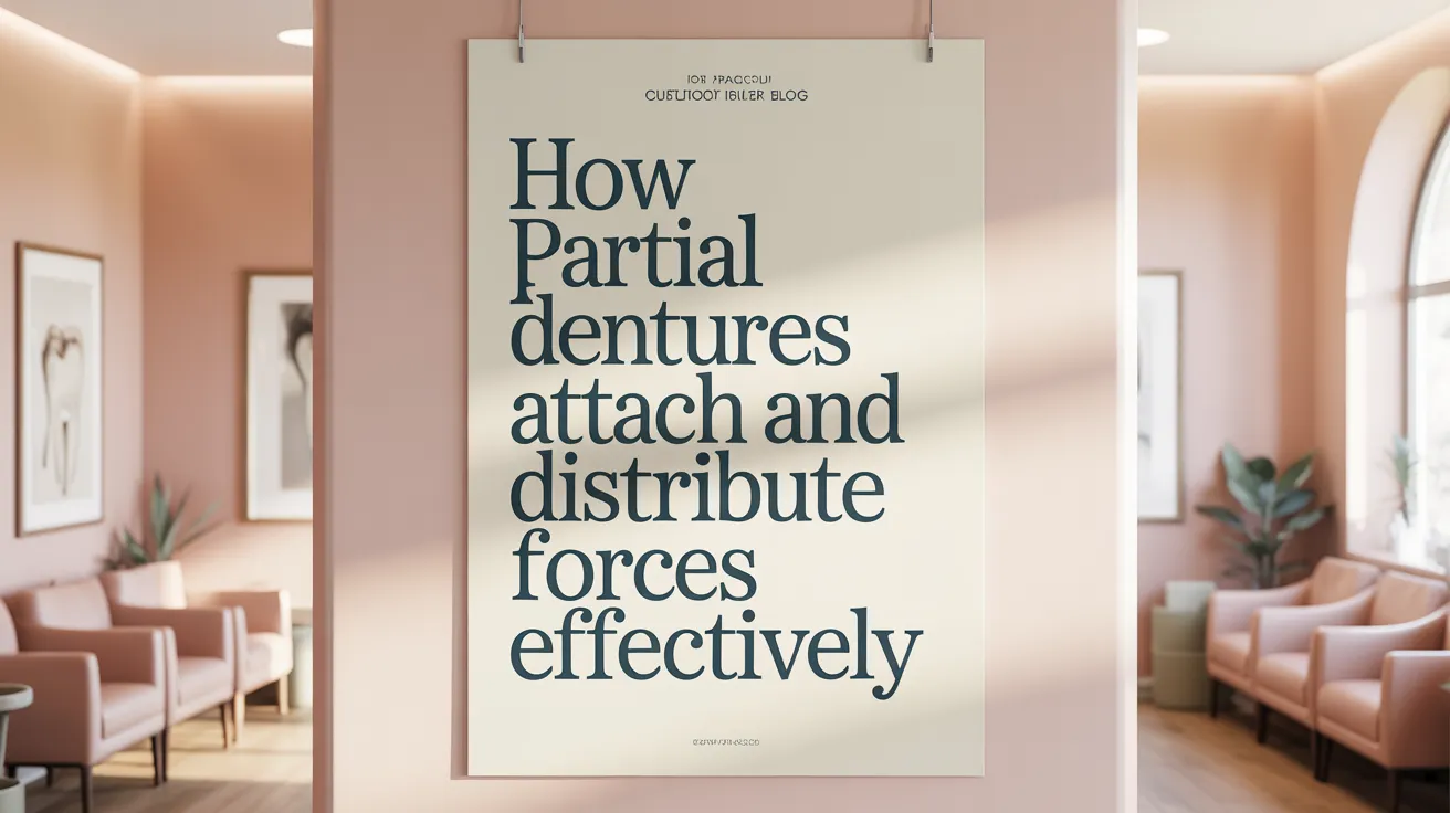 How Partial Dentures Attach and Distribute Forces Effectively