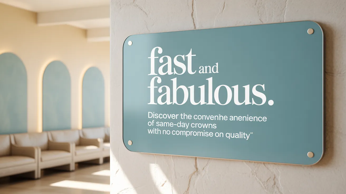Fast and Fabulous: Discover the Convenience of Same-Day Crowns with No Compromise on Quality