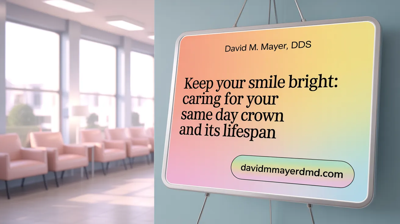 Keep Your Smile Bright: Caring for Your Same Day Crown and Its Lifespan