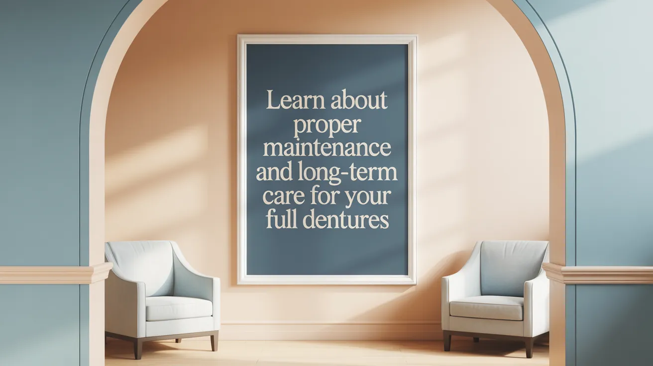 Learn About Proper Maintenance and Long-Term Care for Your Full Dentures