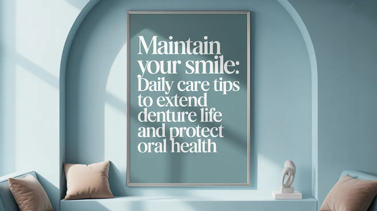 Maintain Your Smile: Daily Care Tips to Extend Denture Life and Protect Oral Health