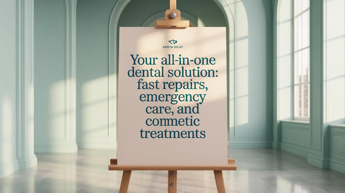Your All-in-One Dental Solution: Fast Repairs, Emergency Care, and Cosmetic Treatments
