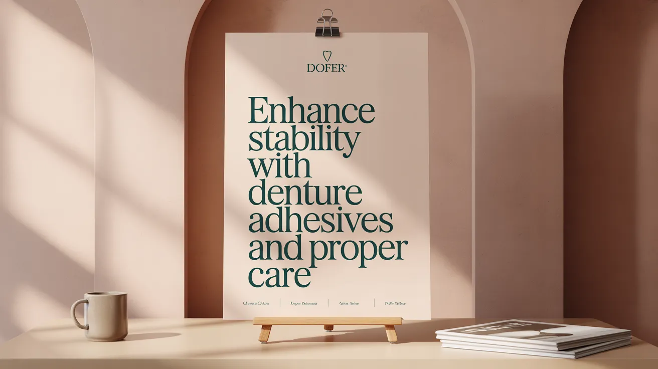 Enhance Stability with Denture Adhesives and Proper Care