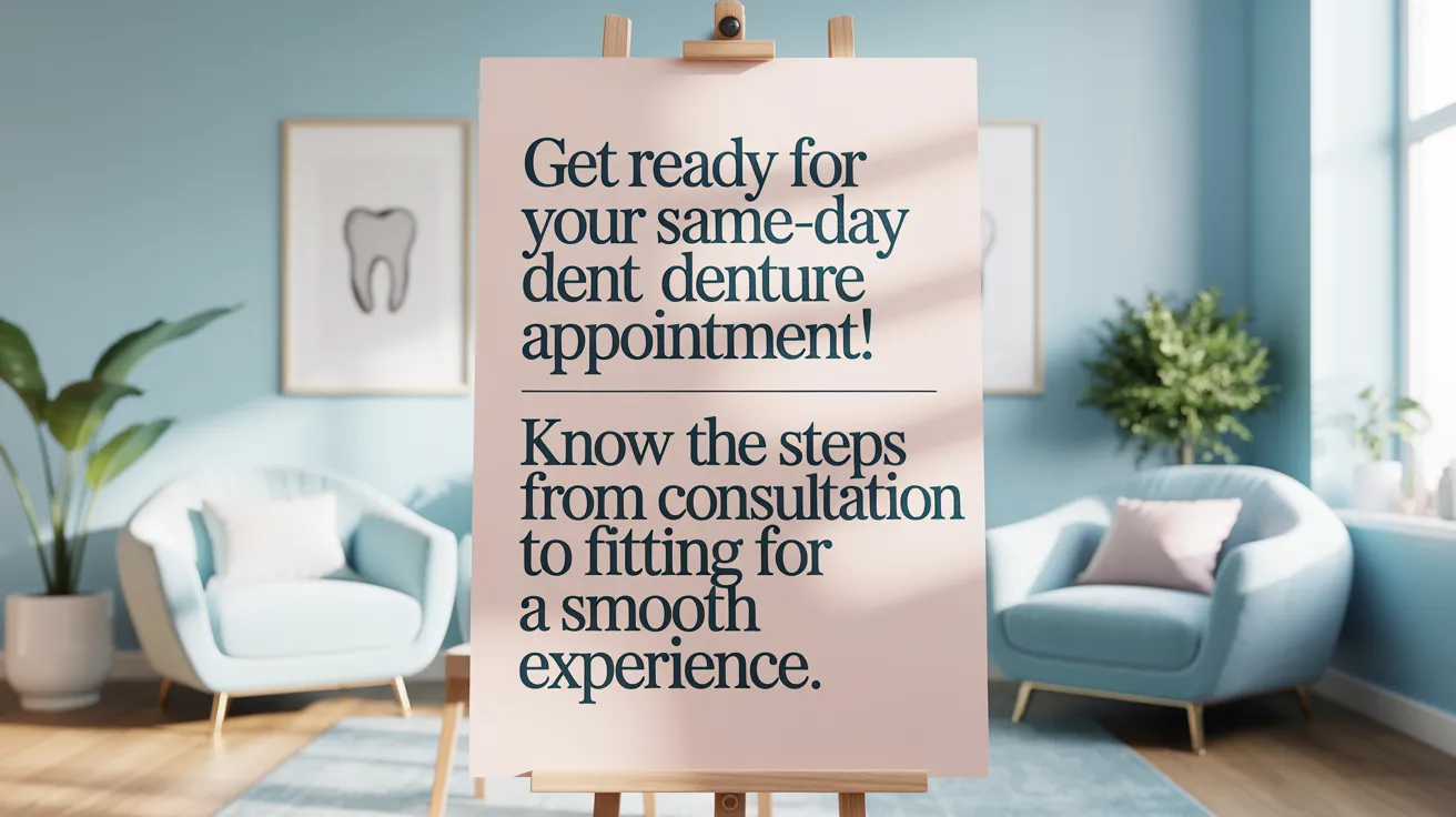 Get ready for your same-day denture appointment! Know the steps from consultation to fitting for a smooth experience.