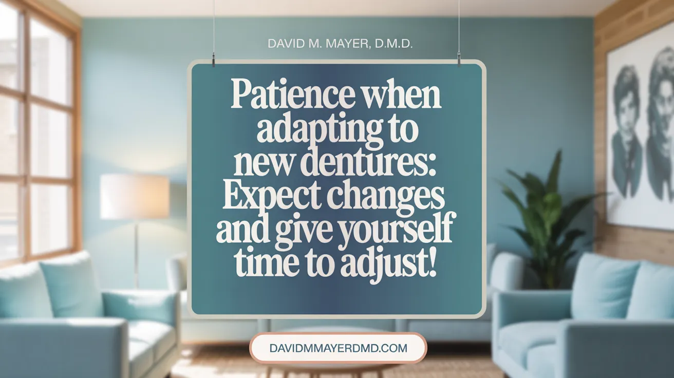 Patience When Adapting to New Dentures: Expect Changes and Give Yourself Time to Adjust!
