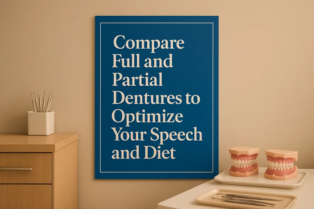 Compare Full and Partial Dentures to Optimize Your Speech and Diet