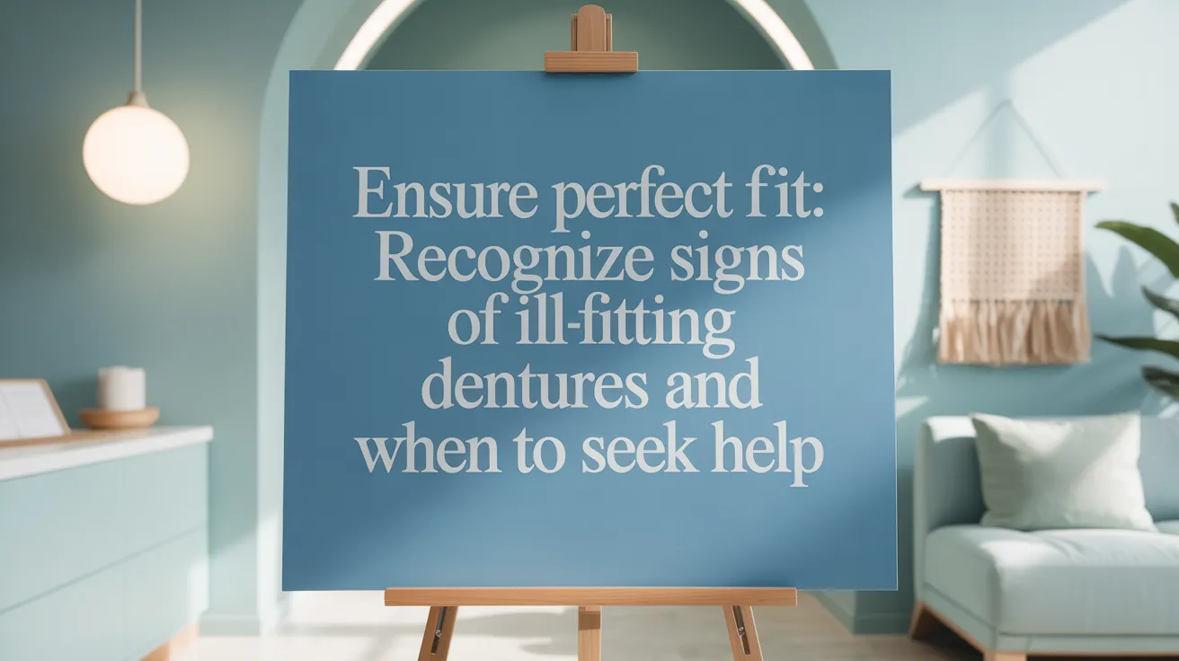 Ensure Perfect Fit: Recognize Signs of Ill-Fitting Dentures and When to Seek Help