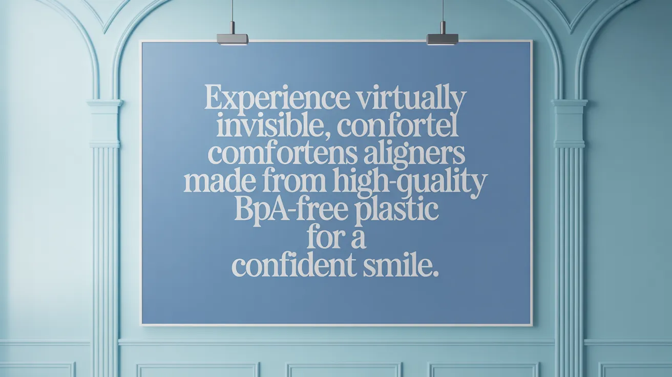 Experience virtually invisible, comfortable aligners made from high-quality BPA-free plastic for a confident smile.