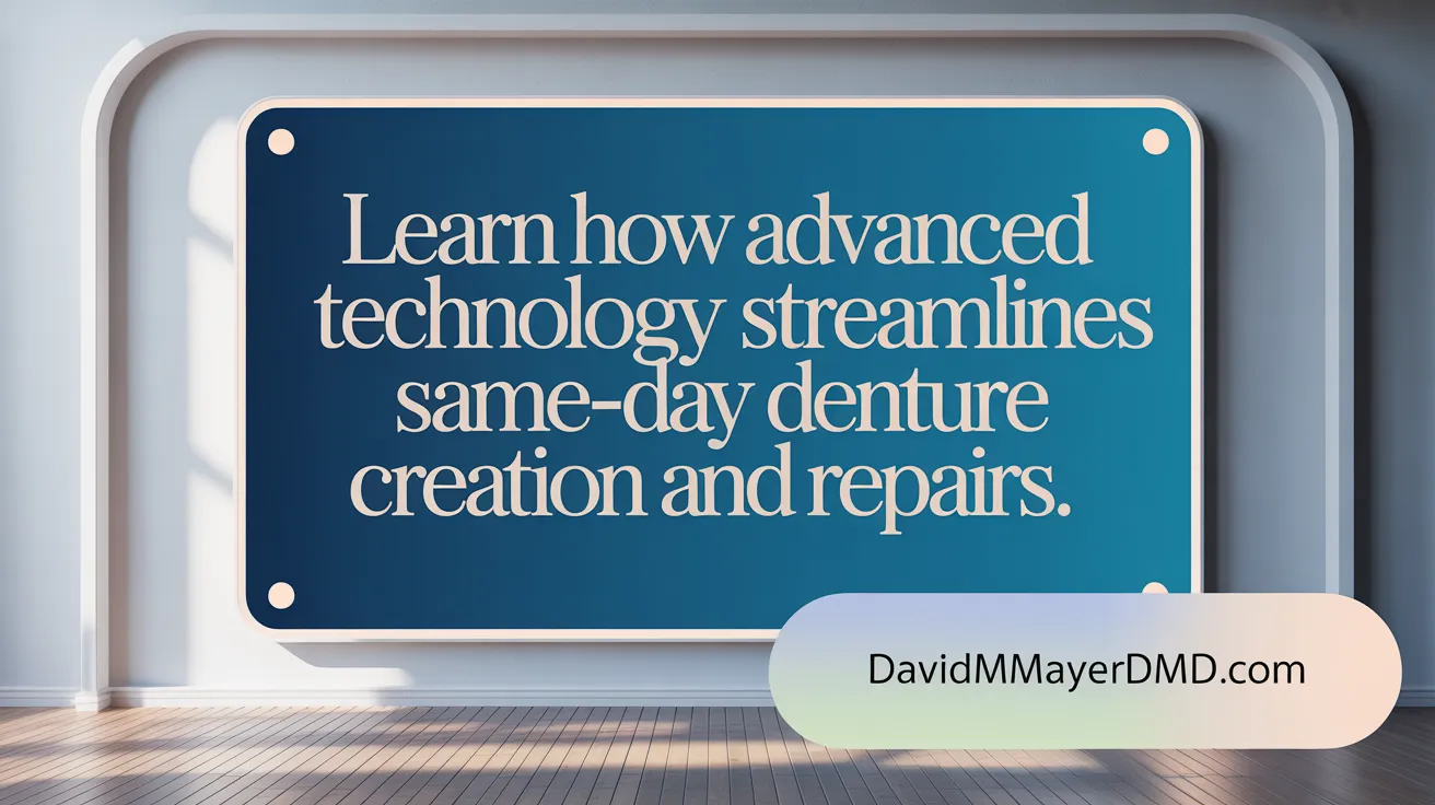 Learn how advanced technology streamlines same-day denture creation and repairs
