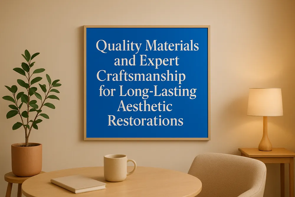 Quality Materials and Expert Craftsmanship for Long-Lasting Aesthetic Restorations