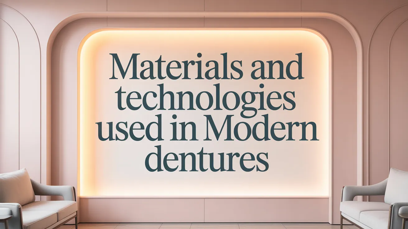 Materials and Technologies Used in Modern Dentures