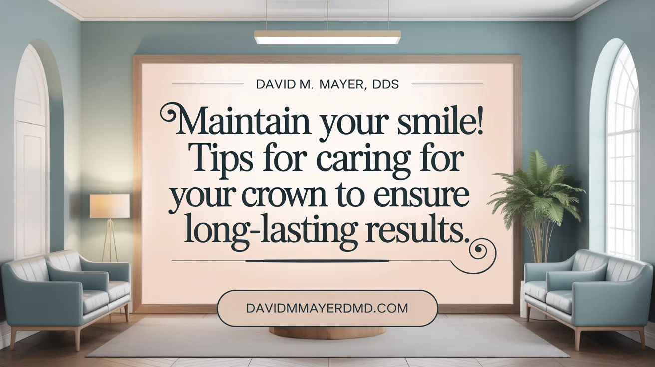 Maintain your smile! Tips for caring for your crown to ensure long-lasting results.