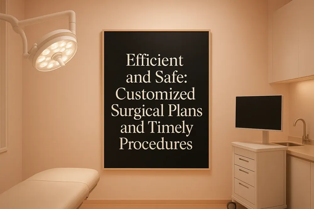 Efficient and Safe: Customized Surgical Plans and Timely Procedures
