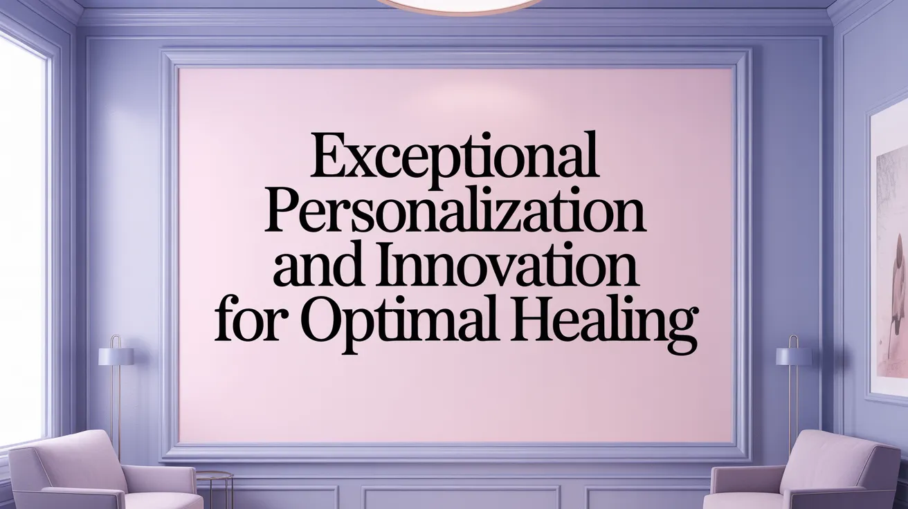 Exceptional Personalization and Innovation for Optimal Healing