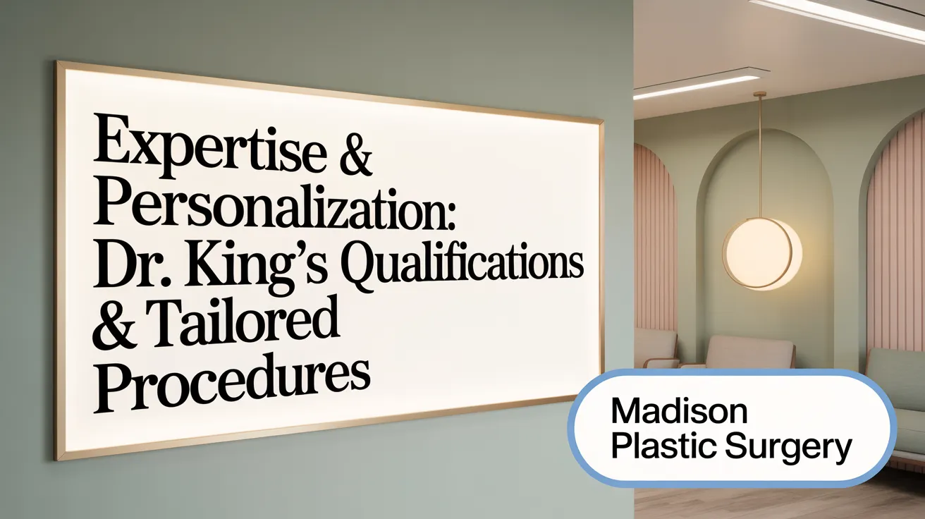 Expertise & Personalization: Dr. King's Qualifications & Tailored Procedures