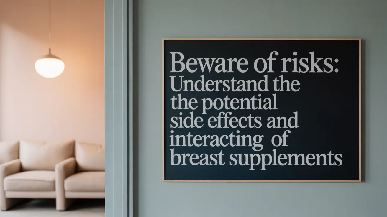 Beware of Risks: Understand the Potential Side Effects and Interactions of Breast Supplements