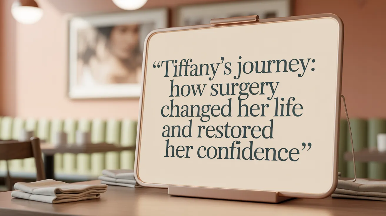 Tiffany's journey: how surgery changed her life and restored her confidence