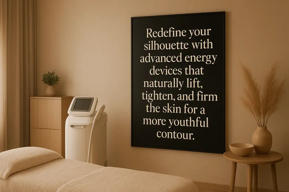 Redefine your silhouette with advanced energy devices that naturally lift, tighten, and firm the skin for a more youthful contour.