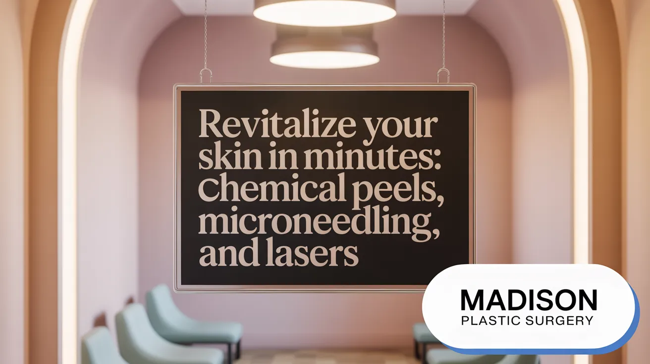 Revitalize Your Skin in Minutes: Chemical Peels, Microneedling, and Lasers