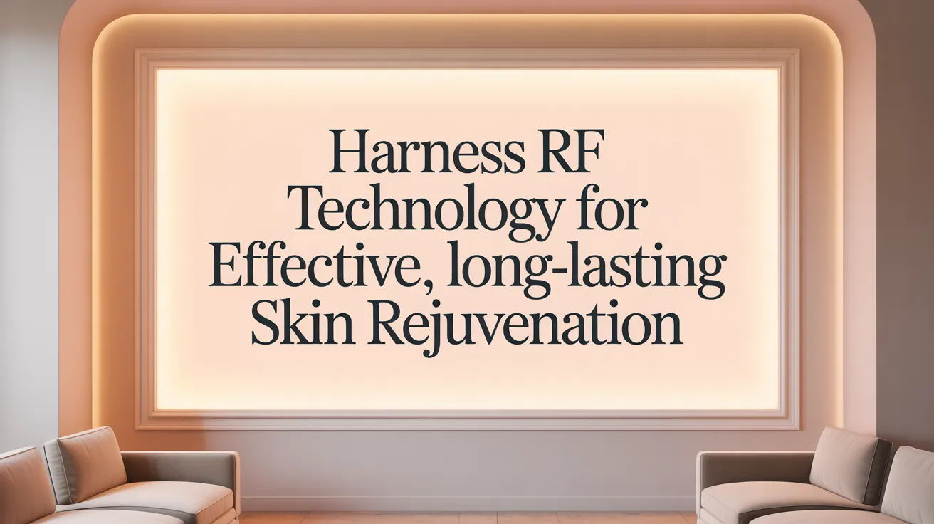 Harness RF Technology for Effective, Long-Lasting Skin Rejuvenation