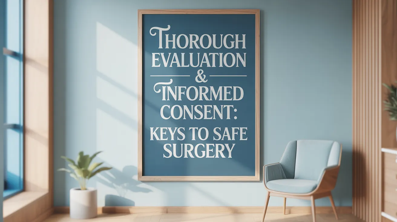 Thorough Evaluation & Informed Consent: Keys to Safe Surgery