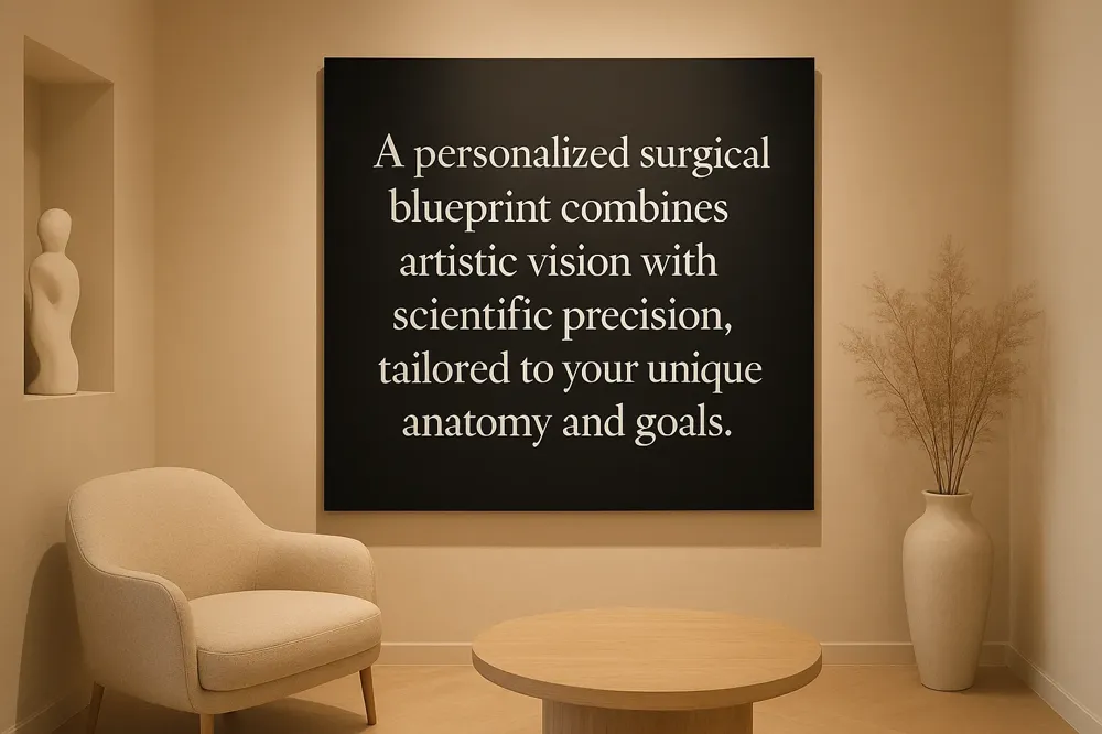 A personalized surgical blueprint combines artistic vision with scientific precision, tailored to your unique anatomy and goals.