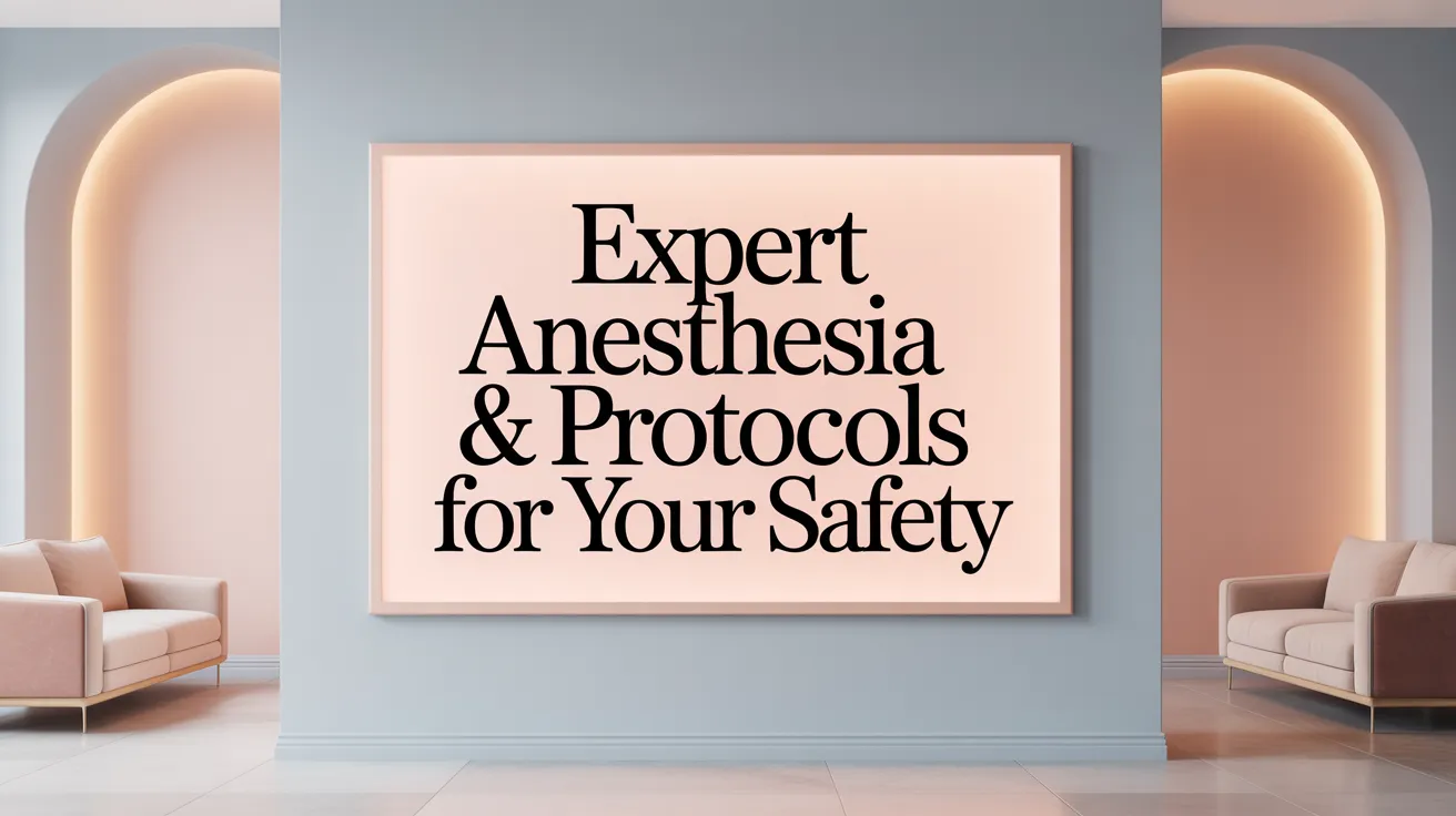 Expert Anesthesia & Protocols for Your Safety