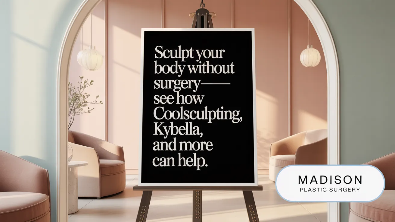 Sculpt your body without surgery—see how CoolSculpting, Kybella, and more can help.