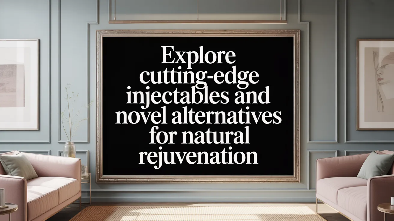 Explore Cutting-Edge Injectables and Novel Alternatives for Natural Rejuvenation