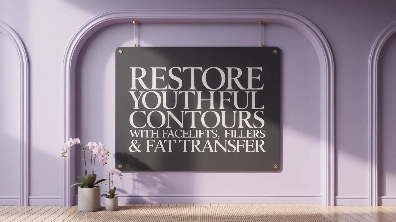 Restore Youthful Contours with Facelifts, Fillers & Fat Transfer