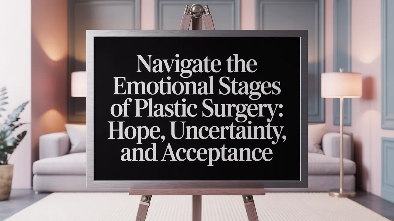 Navigate the emotional stages of plastic surgery: hope, uncertainty, and acceptance