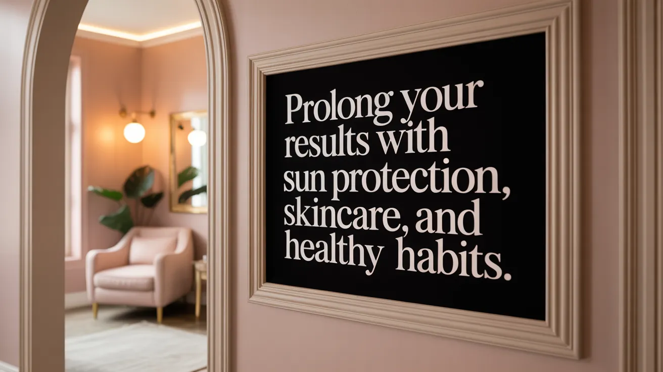 Prolong Your Results with Sun Protection, Skincare, and Healthy Habits