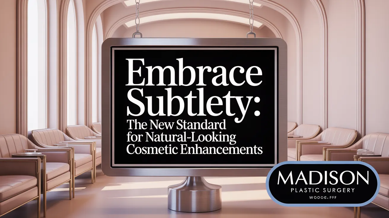 Embrace Subtlety: The New Standard for Natural-Looking Cosmetic Enhancements