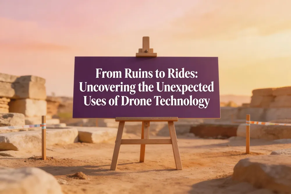 From Ruins to Rides: Uncovering the Unexpected Uses of Drone Technology