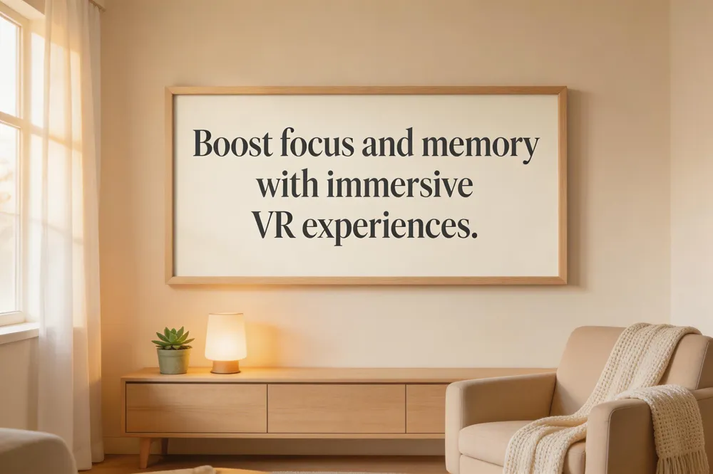 Boost focus and memory with immersive VR experiences.