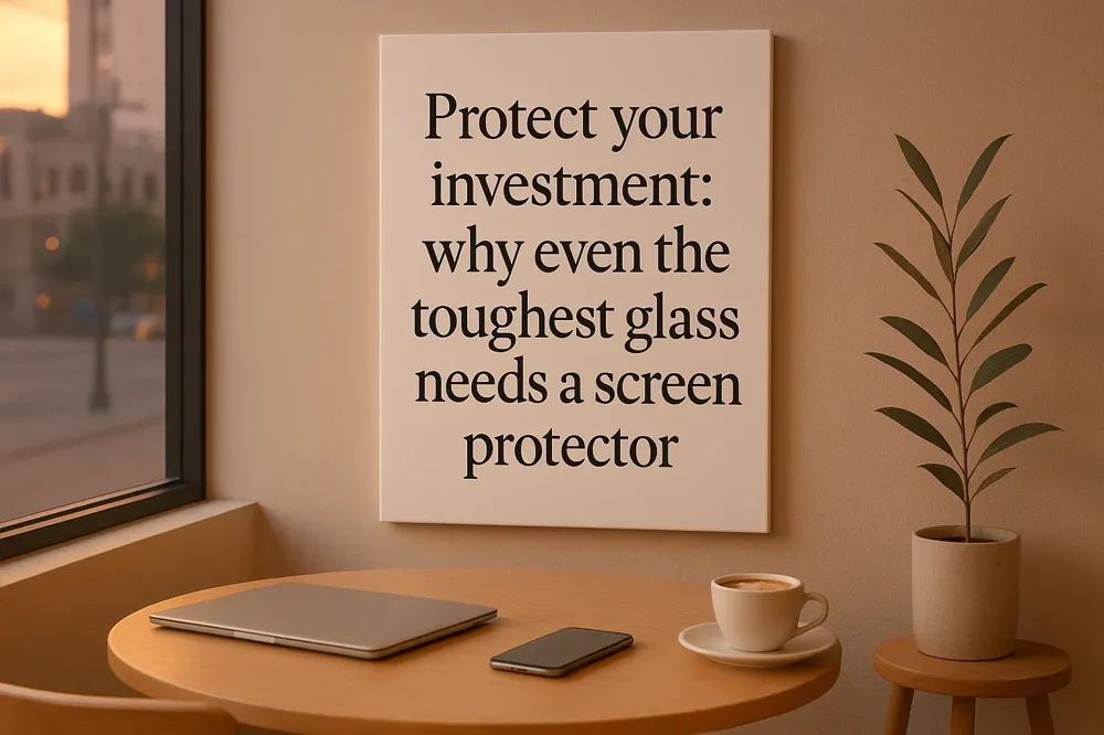 Protect your investment: why even the toughest glass needs a screen protector.