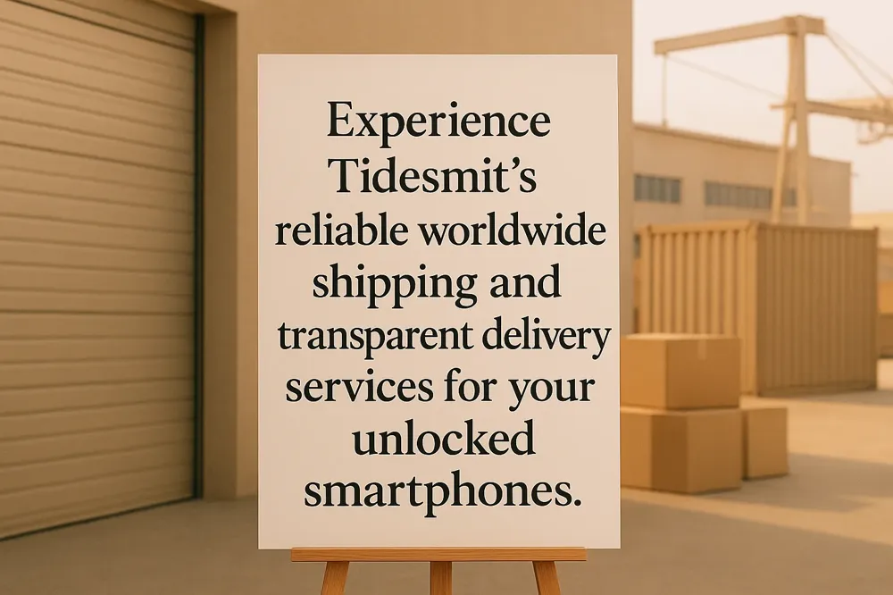 Experience Tidesmit's reliable worldwide shipping and transparent delivery services for your unlocked smartphones.