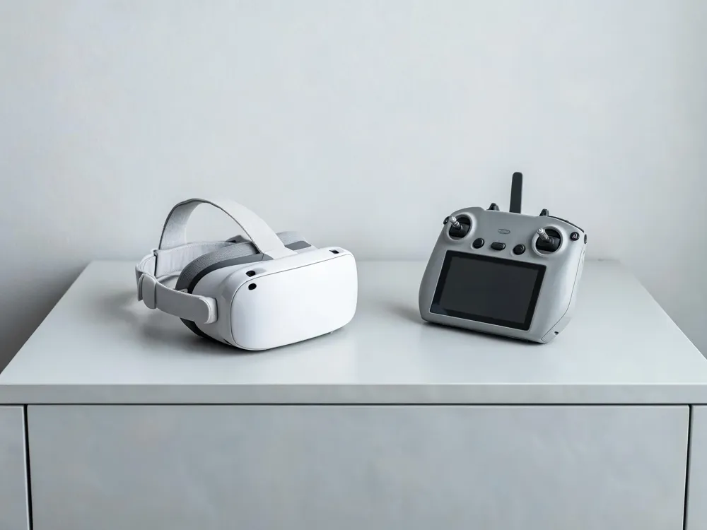 Standalone and tethered VR headsets paired with low-latency transmission systems enable immersive first-person drone flying and mixed reality experiences.