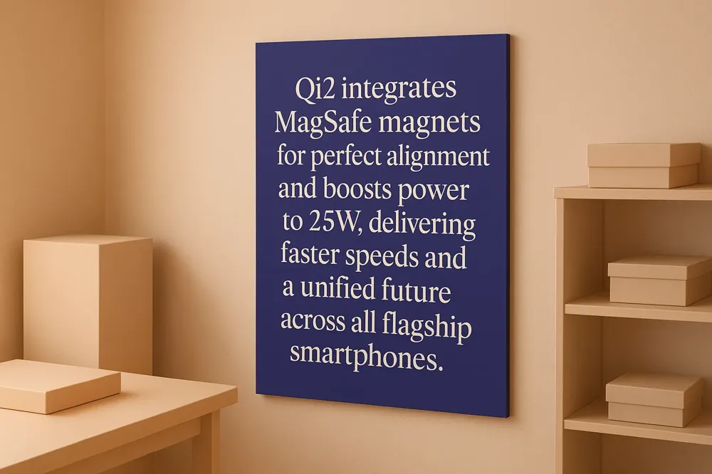 Qi2 integrates MagSafe magnets for perfect alignment and boosts power to 25W, delivering faster speeds and a unified future across all flagship smartphones.