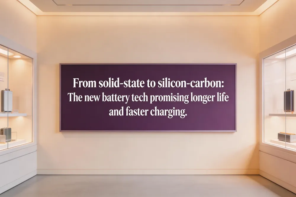 From solid-state to silicon-carbon: The new battery tech promising longer life and faster charging.