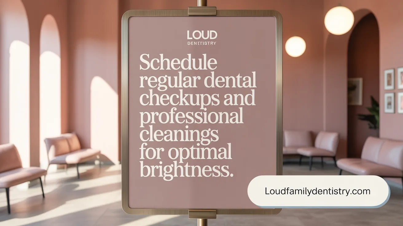 Schedule regular dental checkups and professional cleanings for optimal brightness.